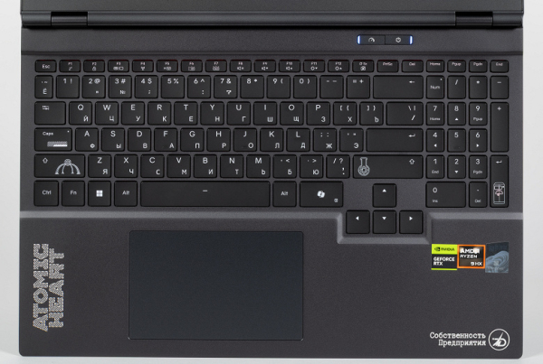 Обзор игрового ноутбука Maibenben X-Treme Typhoon X16B-R98956 с оформлением в стиле Atomic Heart