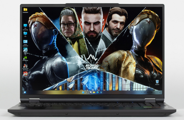 Обзор игрового ноутбука Maibenben X-Treme Typhoon X16B-R98956 с оформлением в стиле Atomic Heart