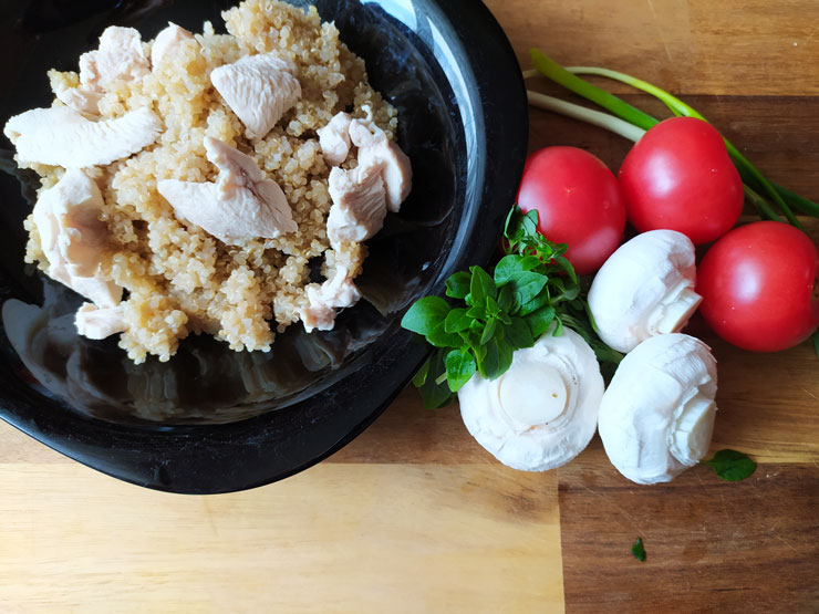 Киноа с курицей и овощами — пошаговый рецепт с фото